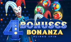 4 Bonuses Bonanza - Plinko Spin