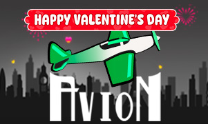 Avion Happy Valentine's Day